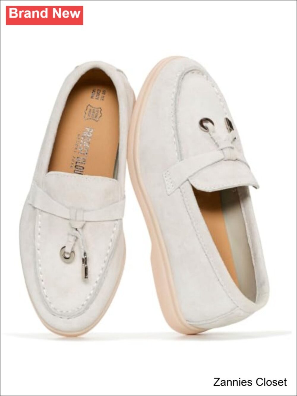 ✨Project Cloud Girls 100% Genuine Leather Loafers Slip-On Dress Shoes